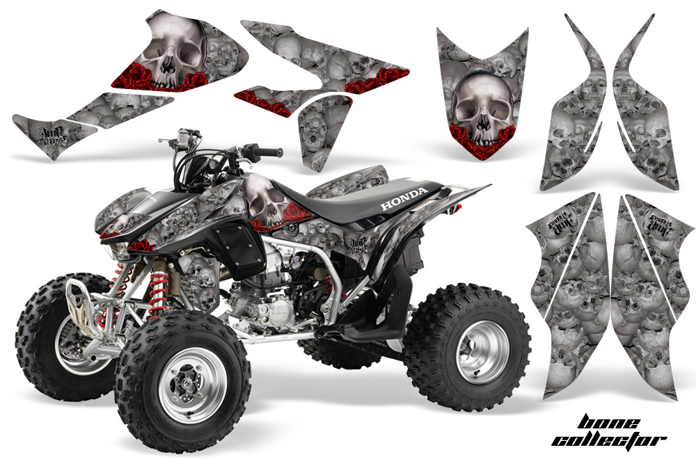 Honda TRX450 Graphics Kit BONCECOLLECTOR SILVER